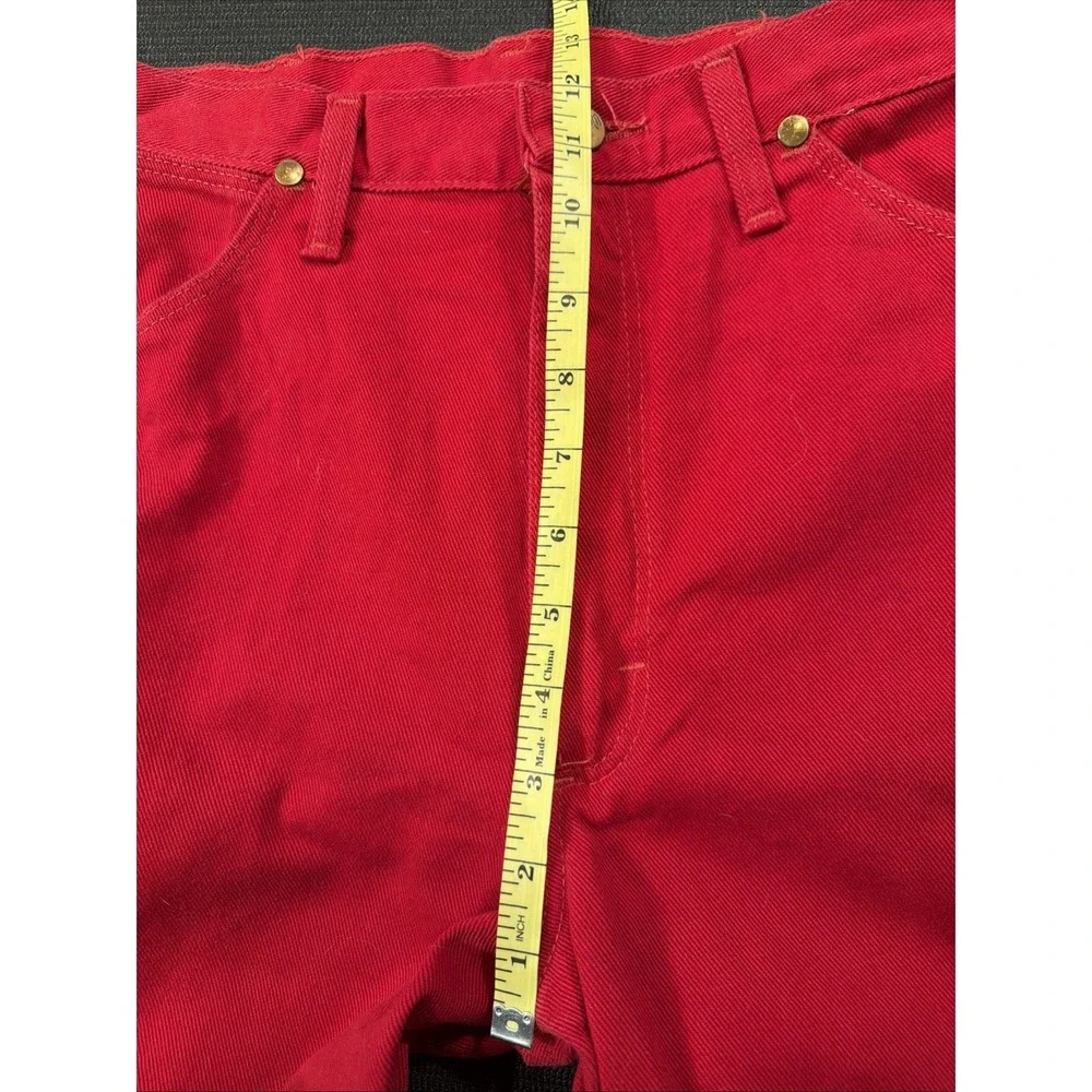 NEW VTG Wrangler Jeans Womens Cowboy Cut Red High Rise 90s 14MWZ Size 11x34 USA‎